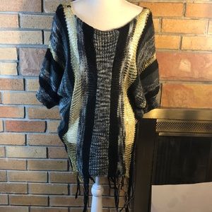 Poncho slouch tunic sweater